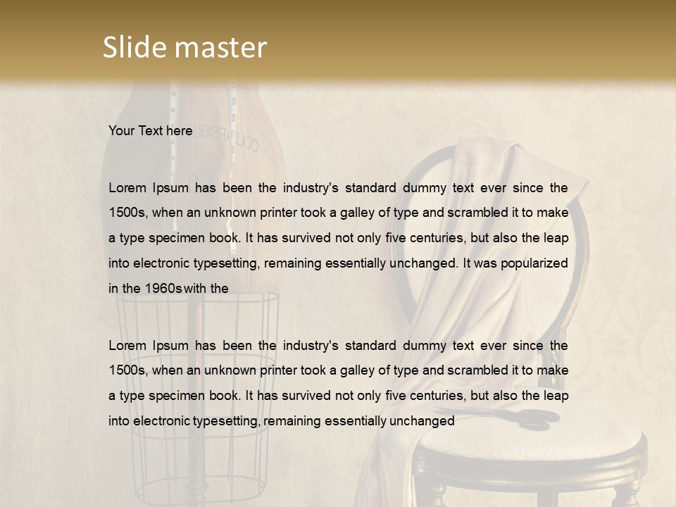 Symbol Satin Accessory PowerPoint Template