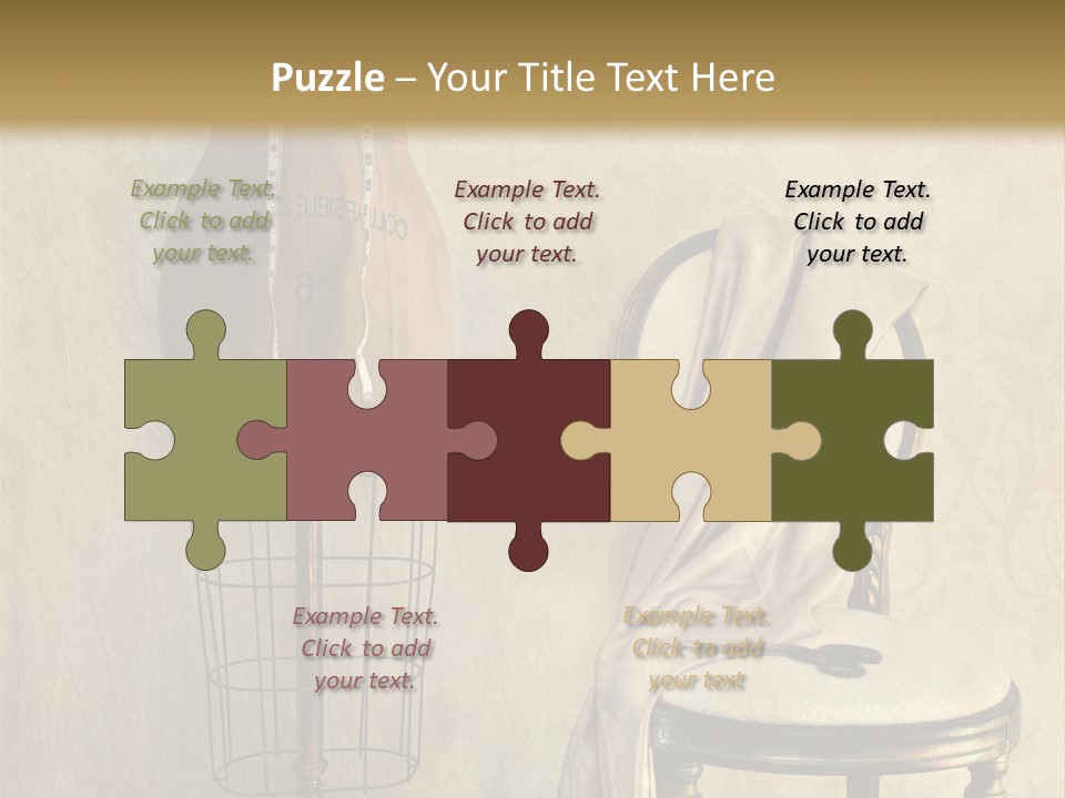 Symbol Satin Accessory PowerPoint Template