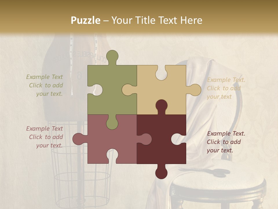 Symbol Satin Accessory PowerPoint Template