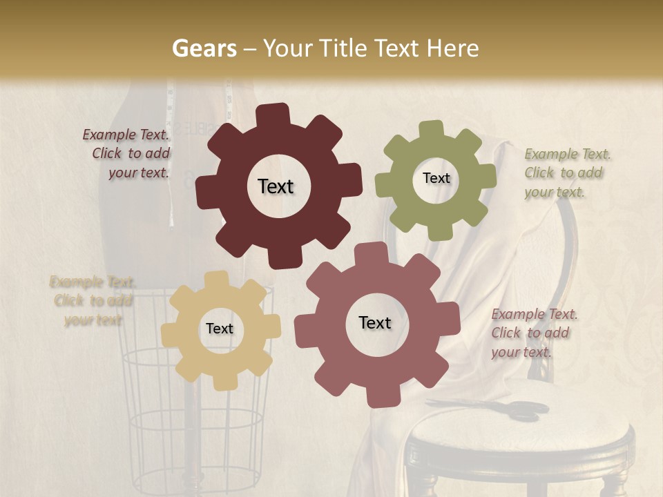 Symbol Satin Accessory PowerPoint Template