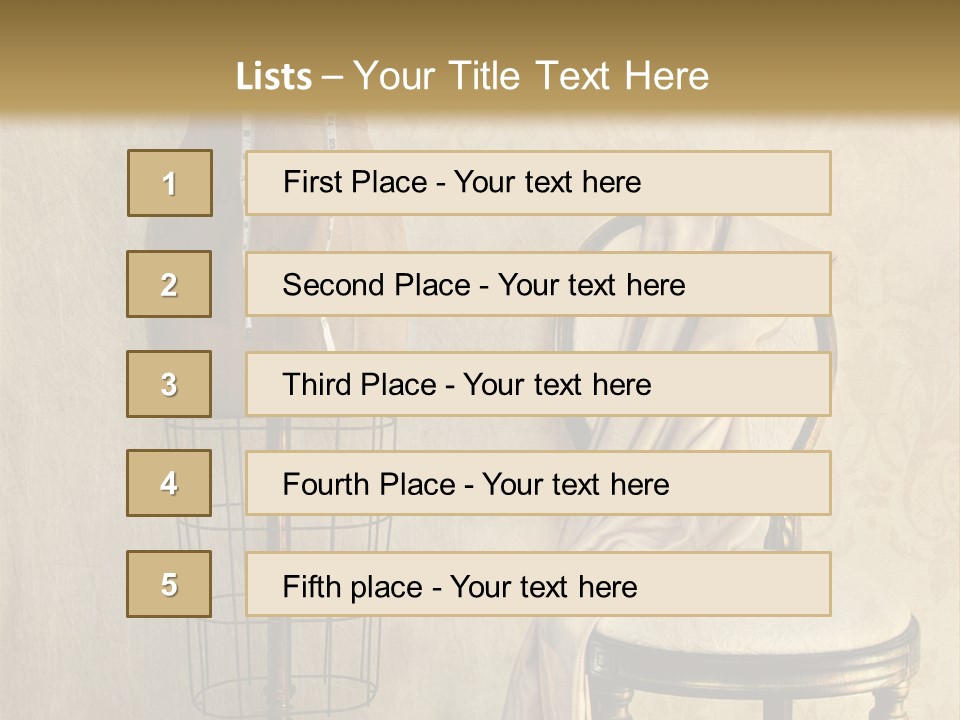 Symbol Satin Accessory PowerPoint Template