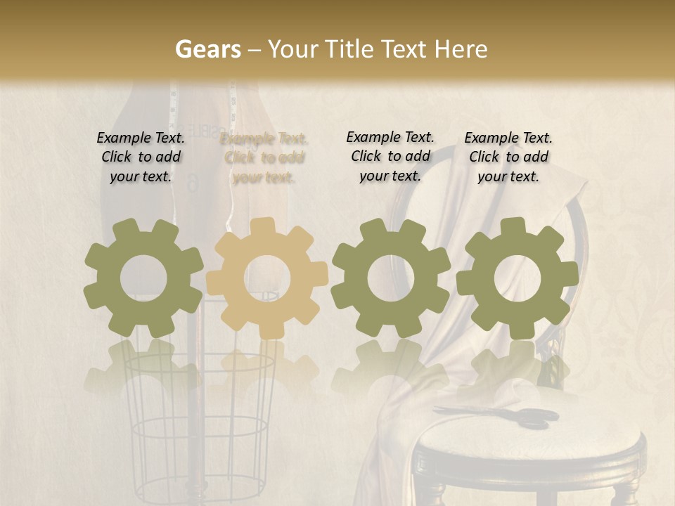 Symbol Satin Accessory PowerPoint Template