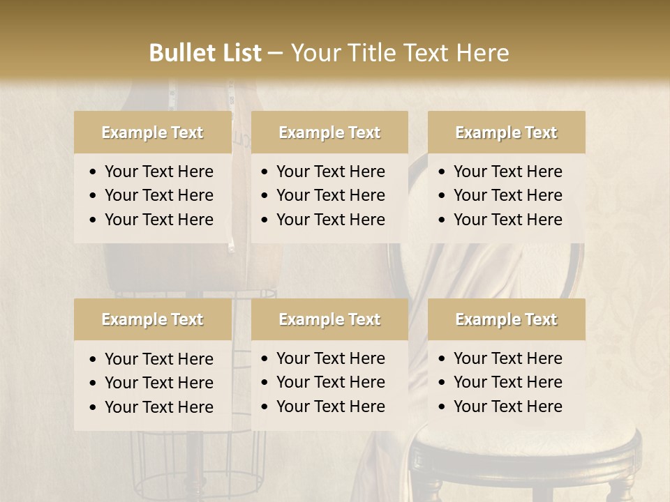 Symbol Satin Accessory PowerPoint Template