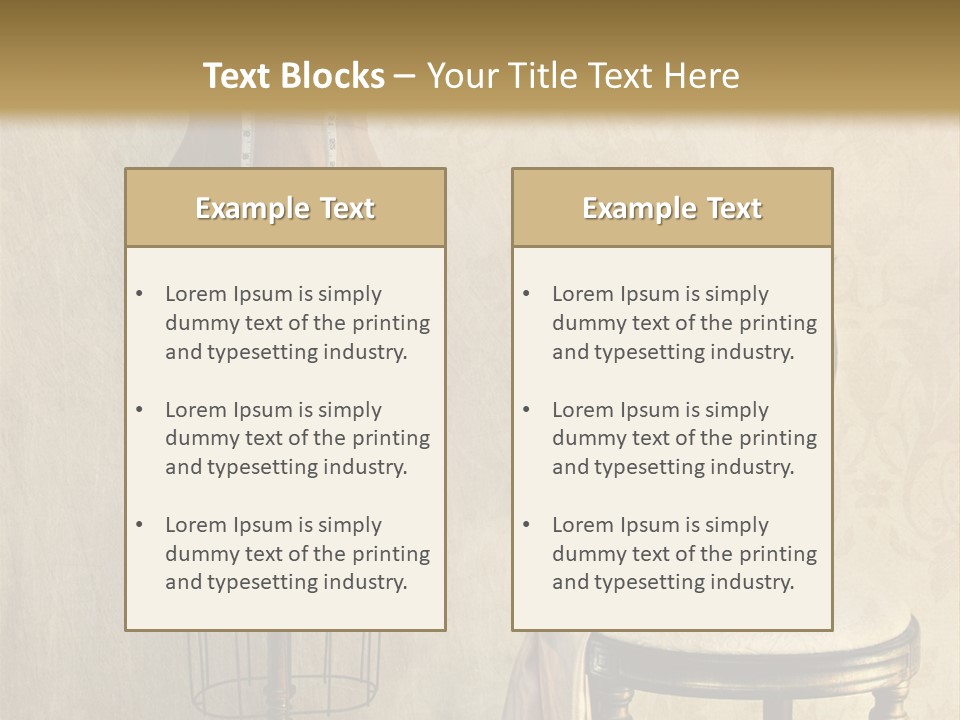Symbol Satin Accessory PowerPoint Template