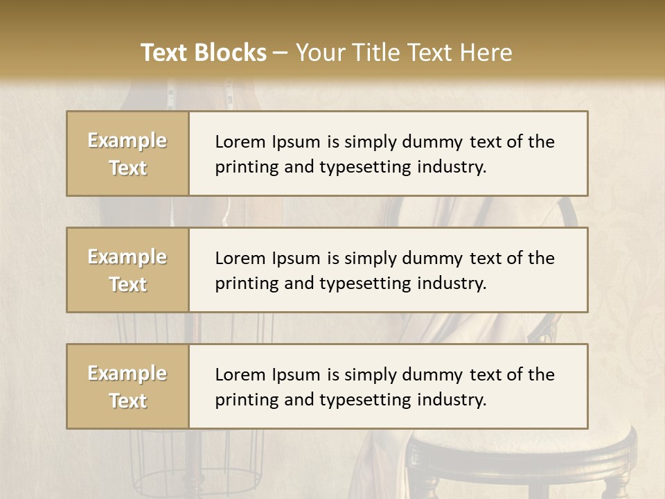 Symbol Satin Accessory PowerPoint Template