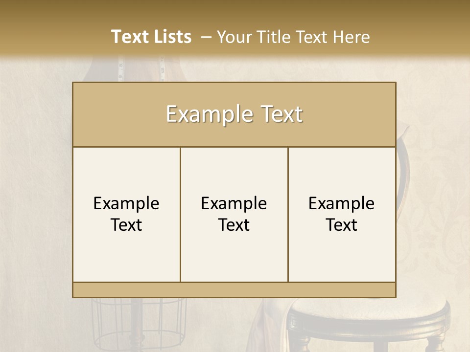 Symbol Satin Accessory PowerPoint Template