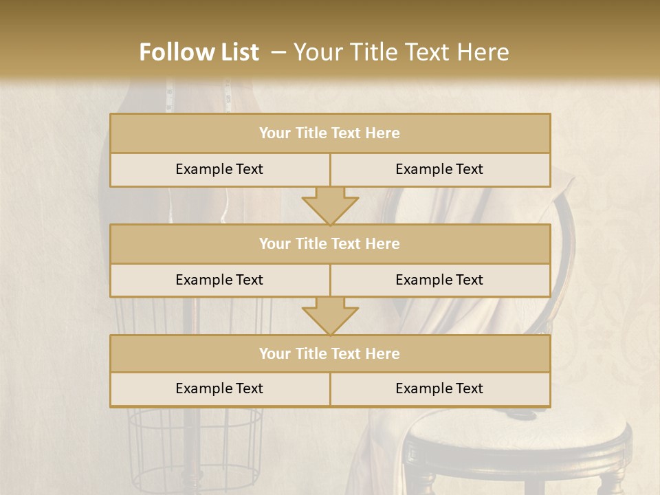 Symbol Satin Accessory PowerPoint Template