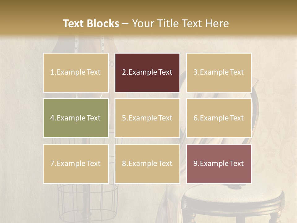 Symbol Satin Accessory PowerPoint Template