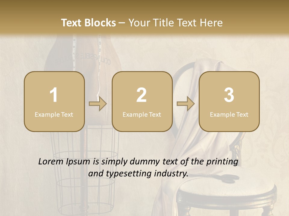 Symbol Satin Accessory PowerPoint Template