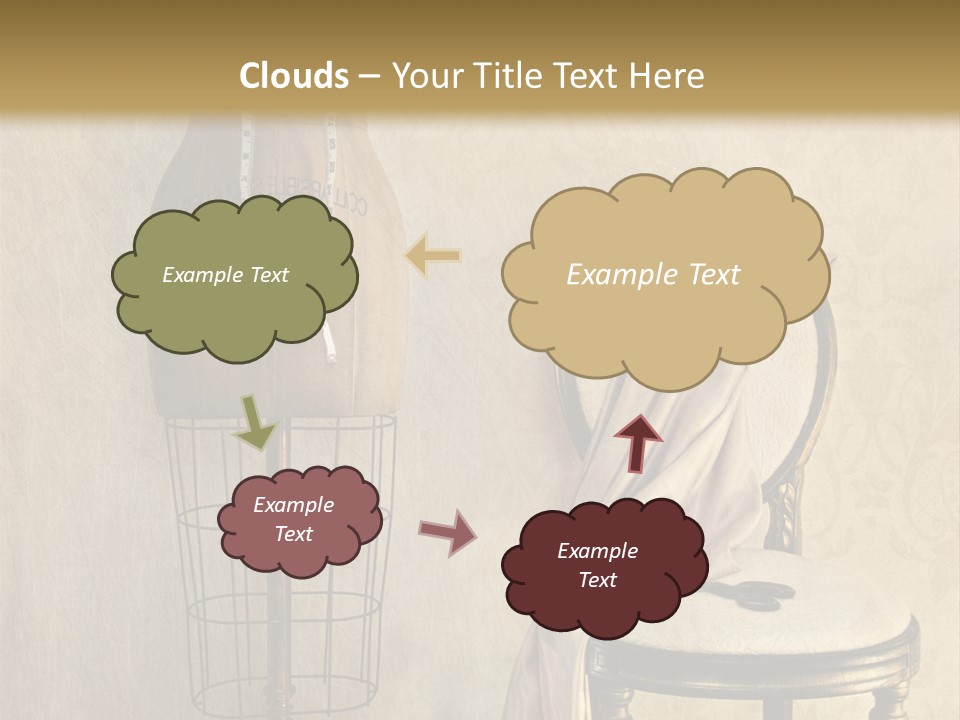 Symbol Satin Accessory PowerPoint Template