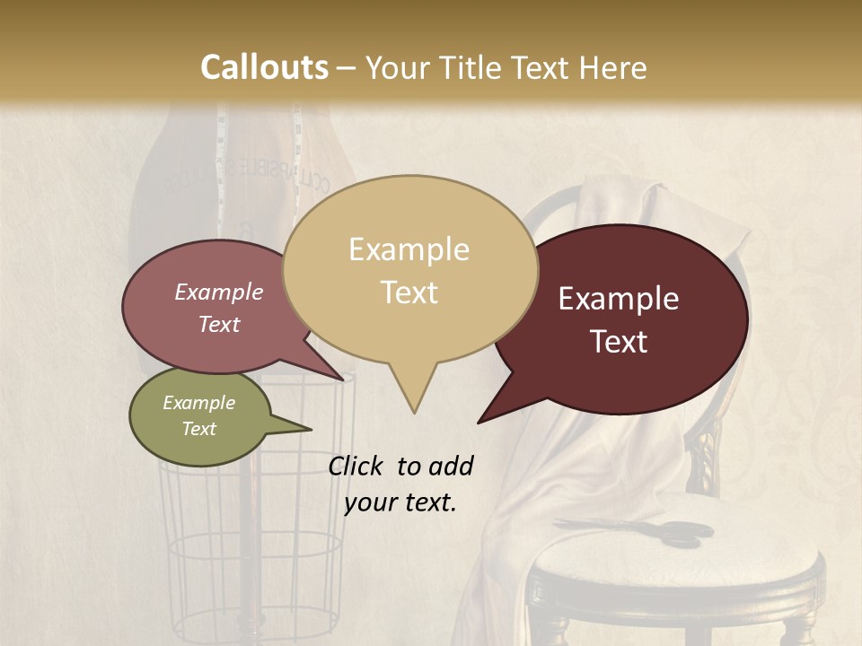 Symbol Satin Accessory PowerPoint Template