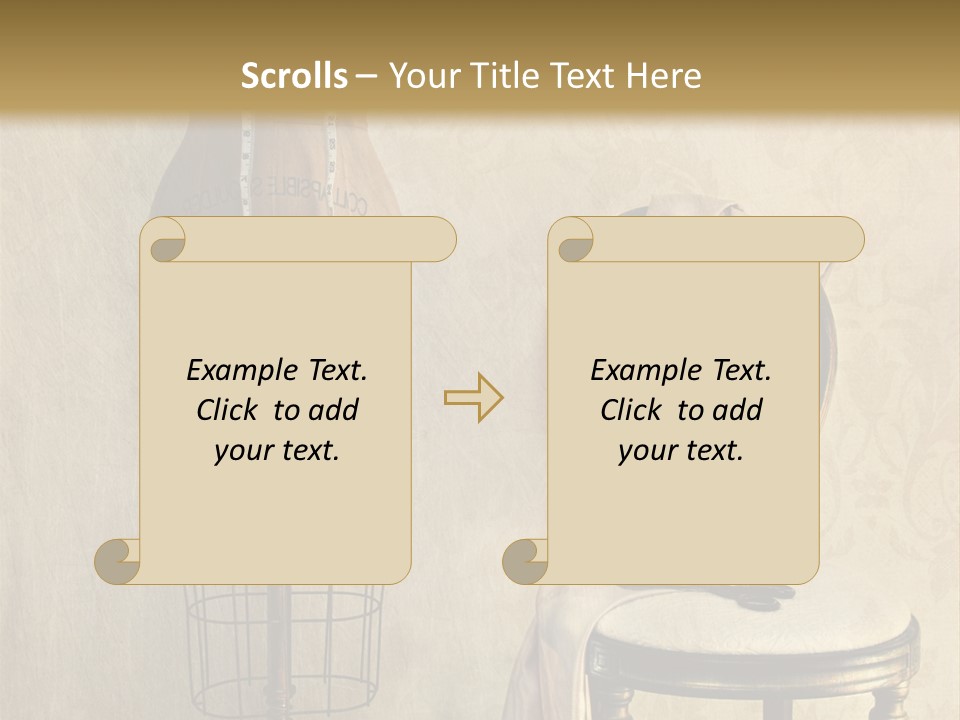 Symbol Satin Accessory PowerPoint Template