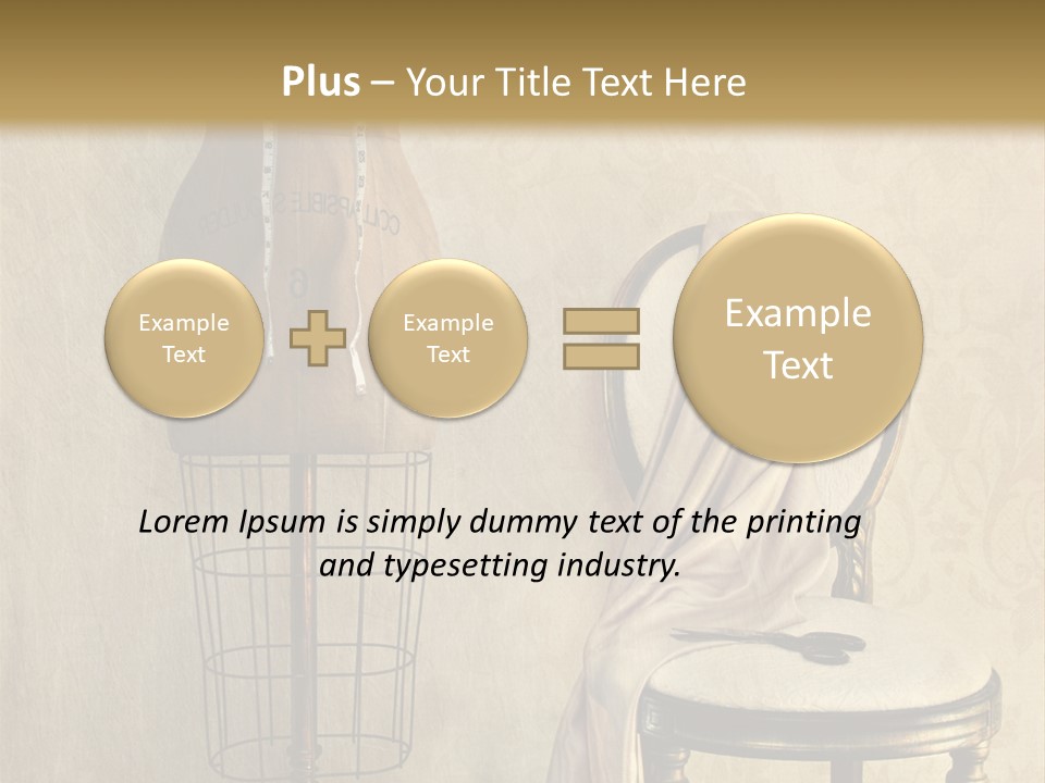 Symbol Satin Accessory PowerPoint Template