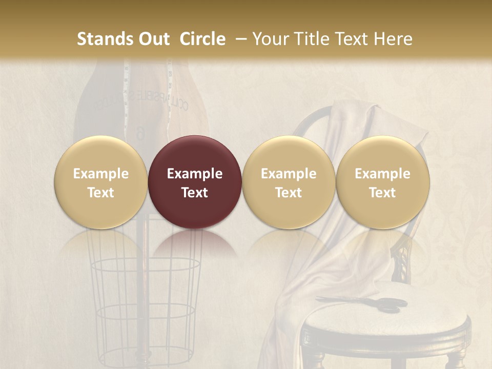 Symbol Satin Accessory PowerPoint Template