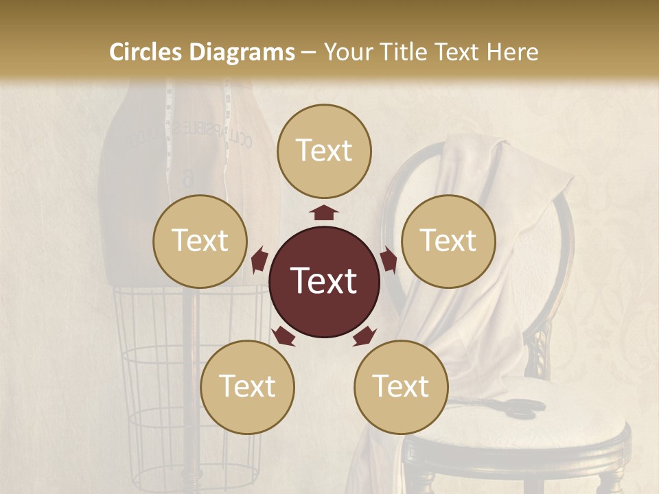 Symbol Satin Accessory PowerPoint Template