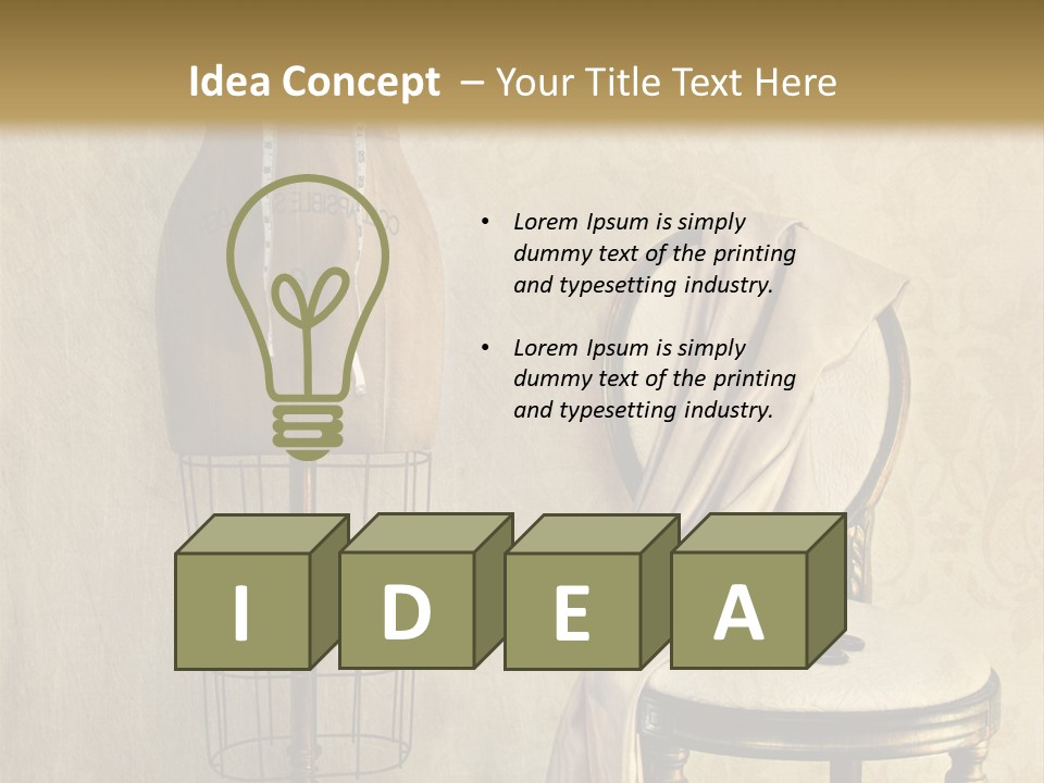 Symbol Satin Accessory PowerPoint Template