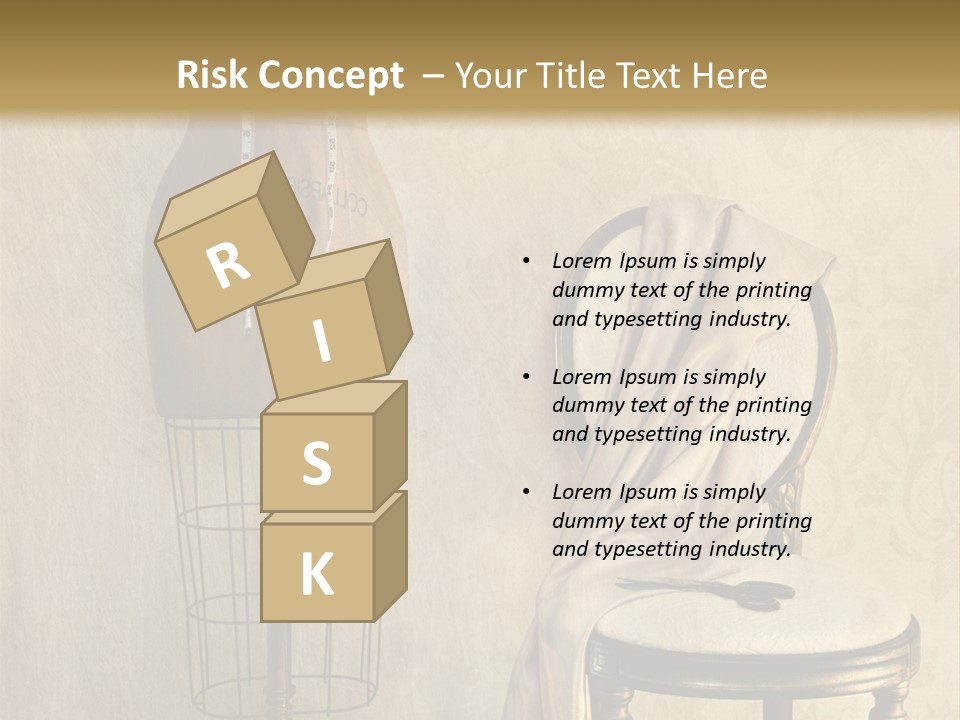 Symbol Satin Accessory PowerPoint Template