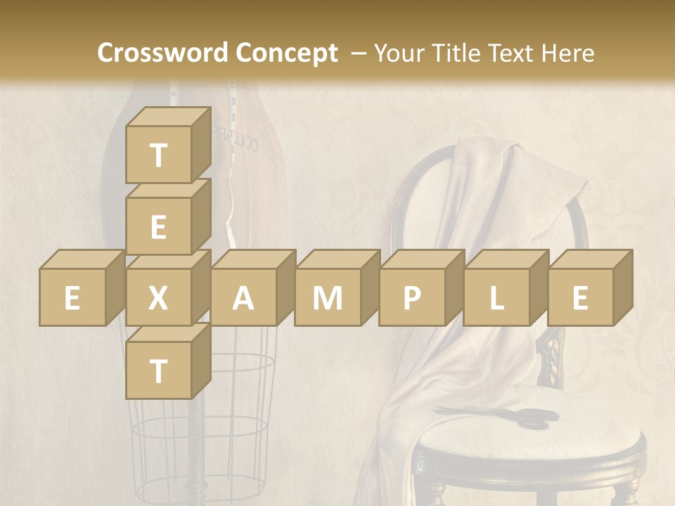 Symbol Satin Accessory PowerPoint Template