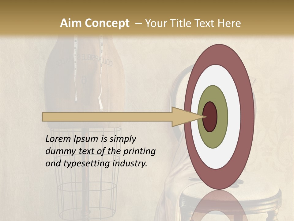 Symbol Satin Accessory PowerPoint Template