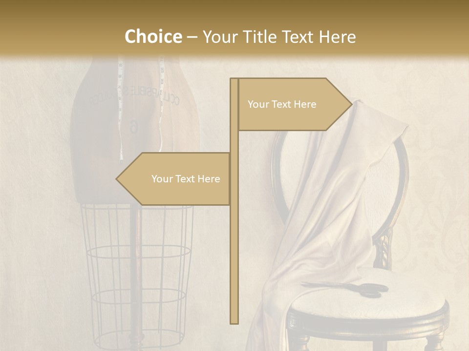 Symbol Satin Accessory PowerPoint Template