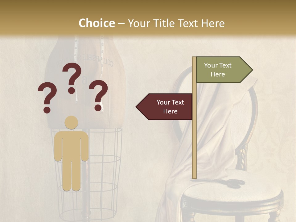 Symbol Satin Accessory PowerPoint Template