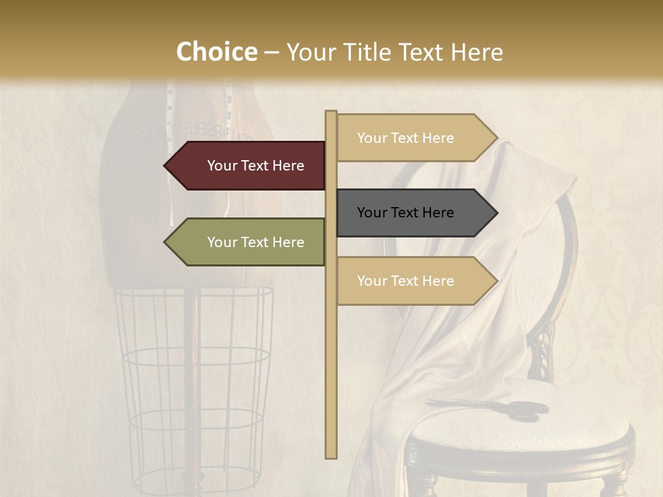 Symbol Satin Accessory PowerPoint Template