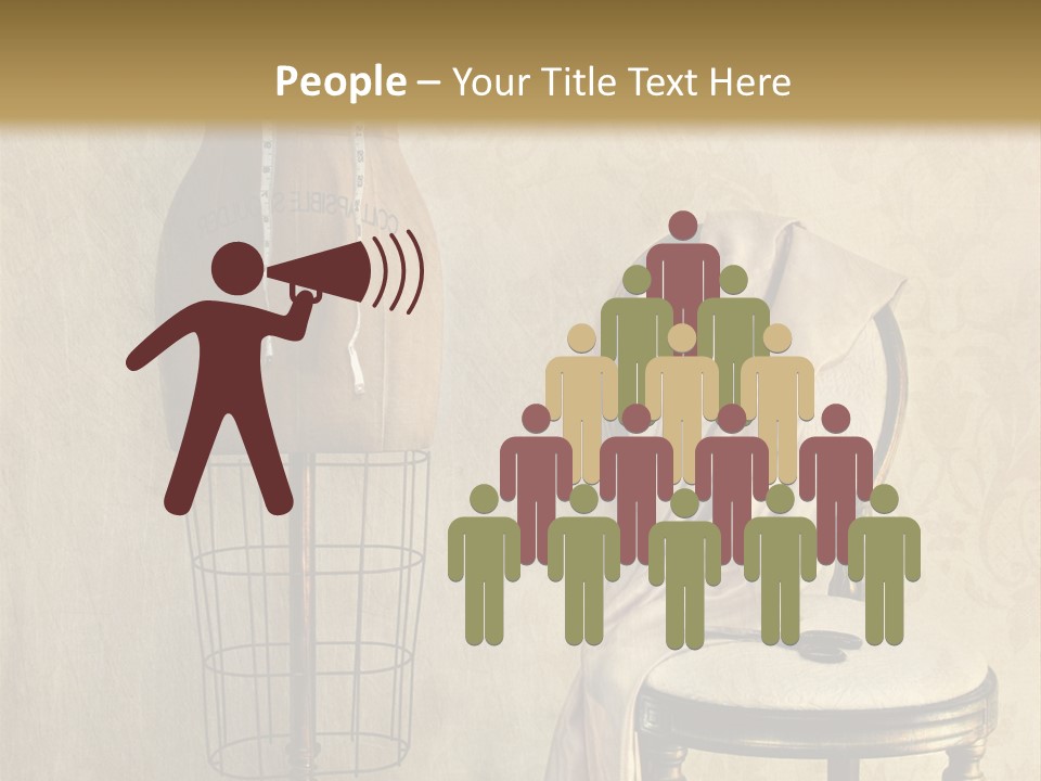 Symbol Satin Accessory PowerPoint Template