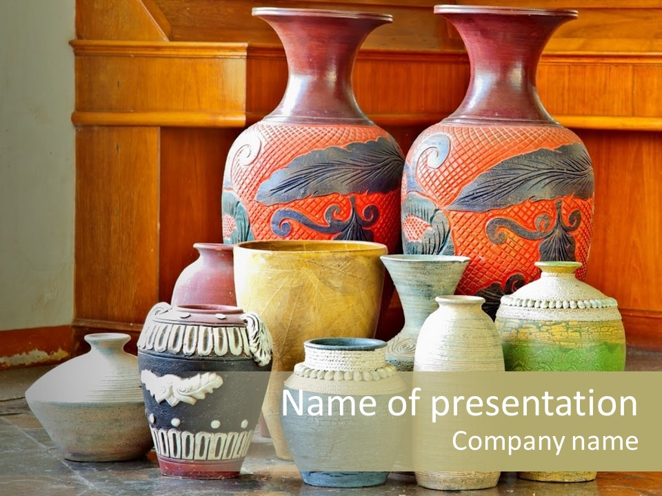 Pot Chinaware Culture PowerPoint Template
