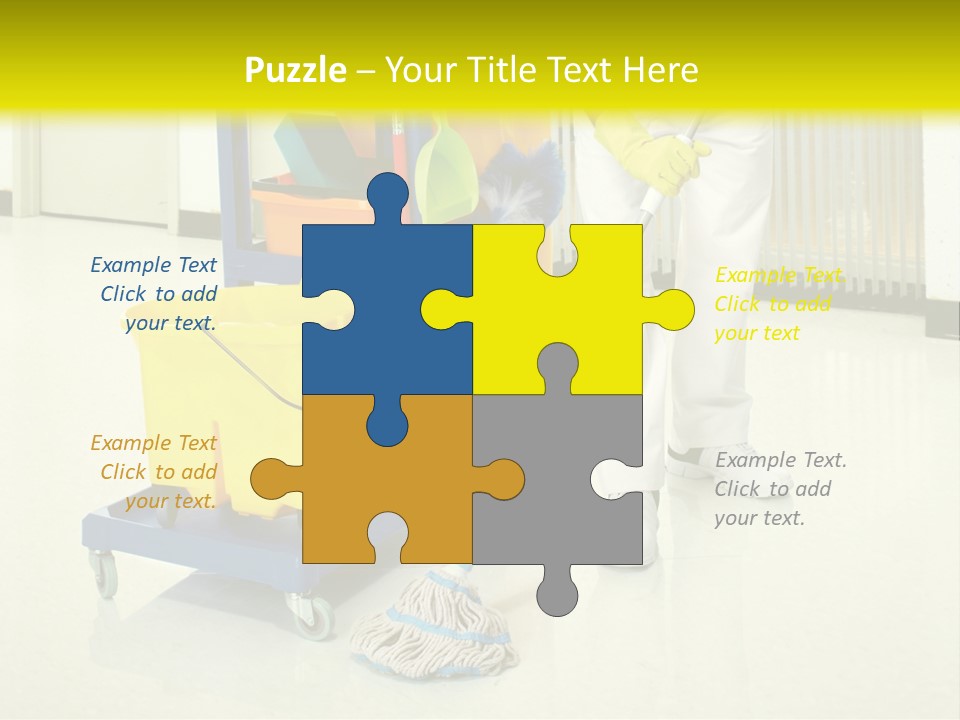 Caucasian Home Background PowerPoint Template