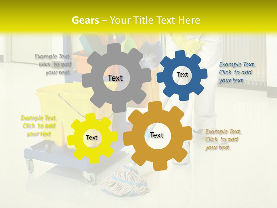 Caucasian Home Background PowerPoint Template