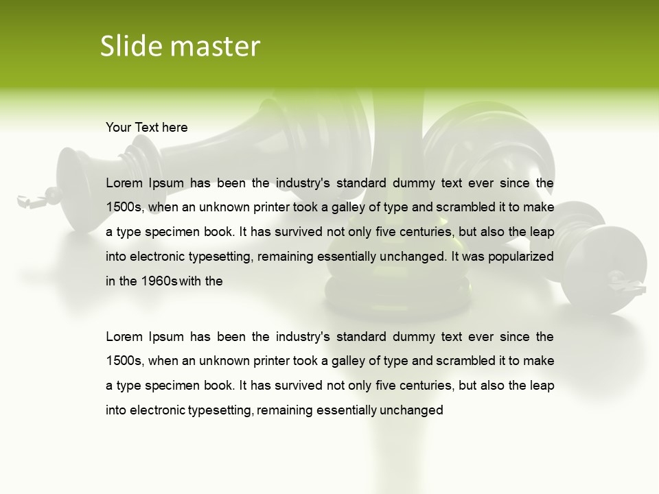 A Group Of Chess Pieces Sitting On Top Of A Table PowerPoint Template