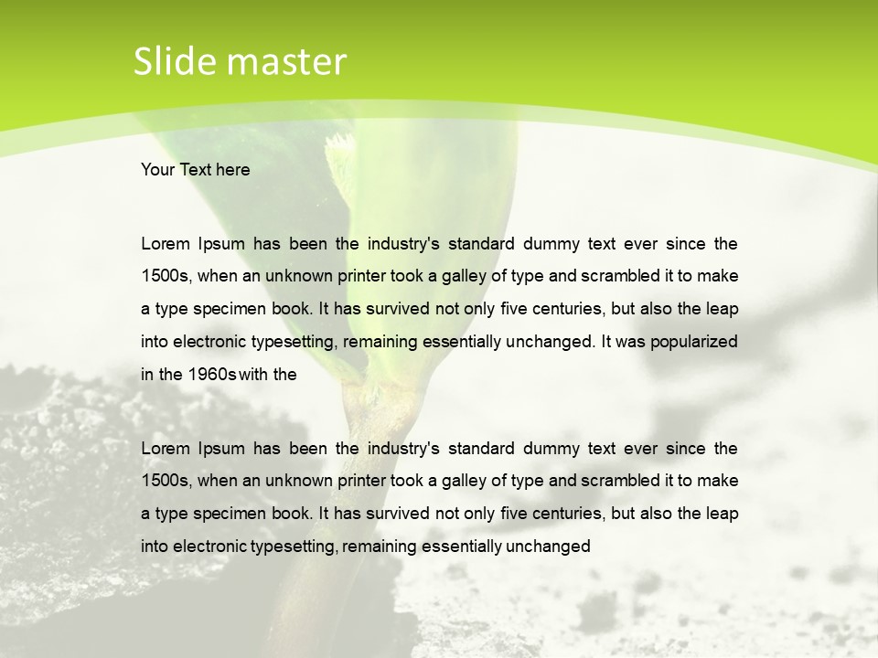 Power Brake Plant PowerPoint Template