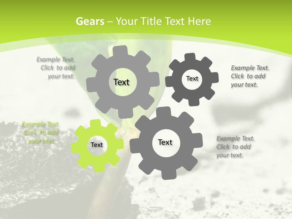 Power Brake Plant PowerPoint Template
