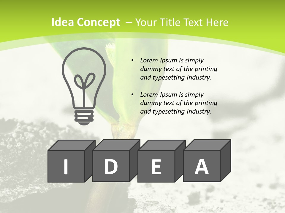 Power Brake Plant PowerPoint Template