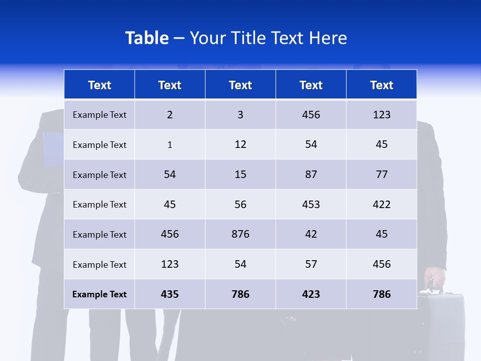 A Group Of Business People Standing In Front Of A White Background PowerPoint Template
