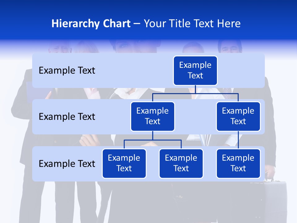 A Group Of Business People Standing In Front Of A White Background PowerPoint Template