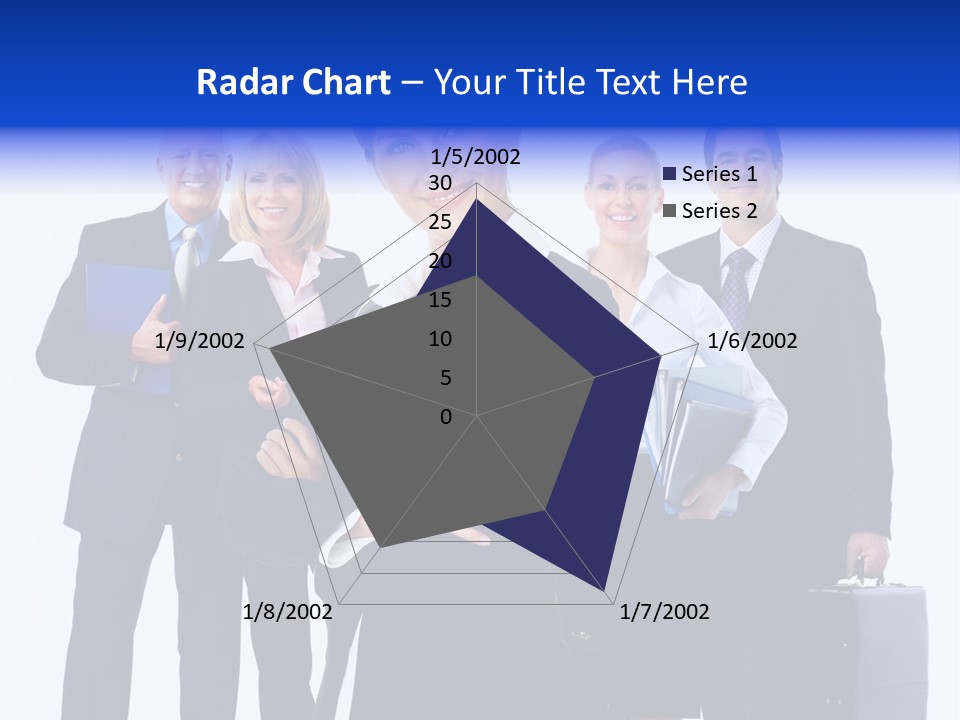 A Group Of Business People Standing In Front Of A White Background PowerPoint Template