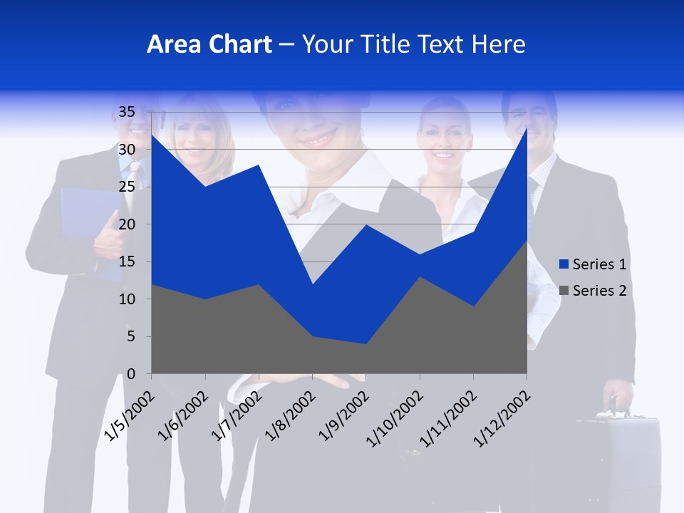A Group Of Business People Standing In Front Of A White Background PowerPoint Template