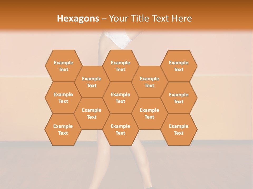 A Woman Is Dancing On A Wooden Floor PowerPoint Template