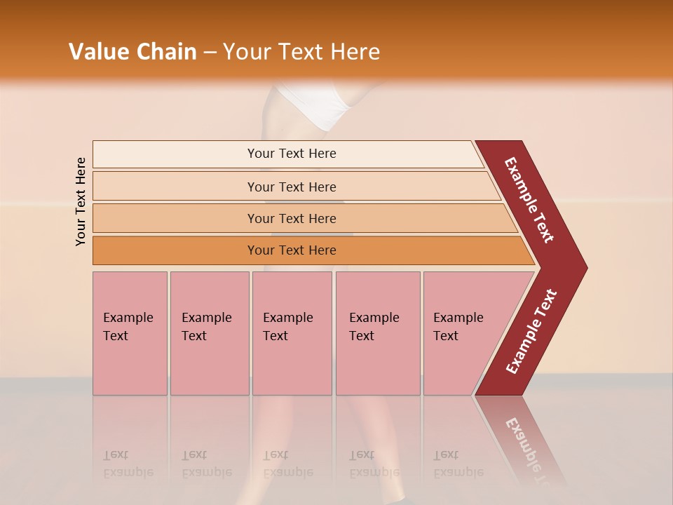 A Woman Is Dancing On A Wooden Floor PowerPoint Template