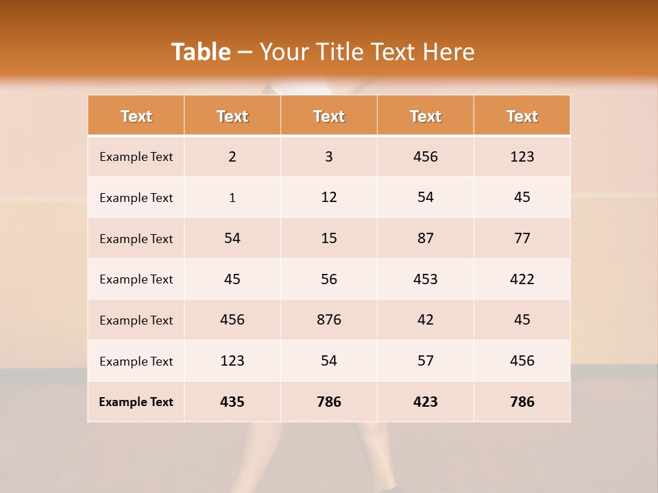 A Woman Is Dancing On A Wooden Floor PowerPoint Template