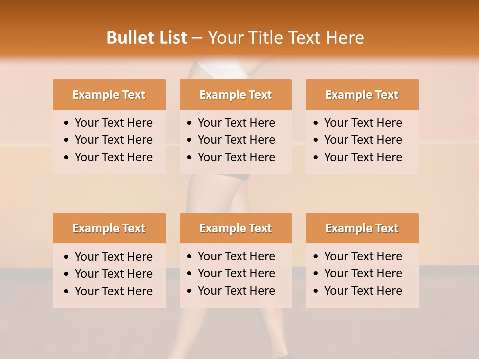 A Woman Is Dancing On A Wooden Floor PowerPoint Template