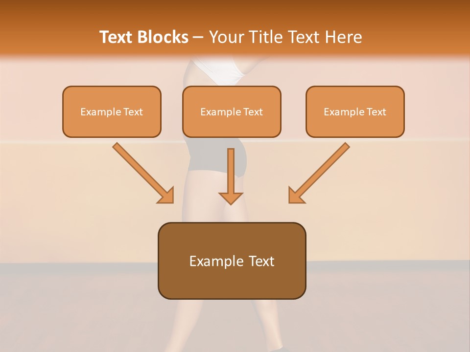 A Woman Is Dancing On A Wooden Floor PowerPoint Template