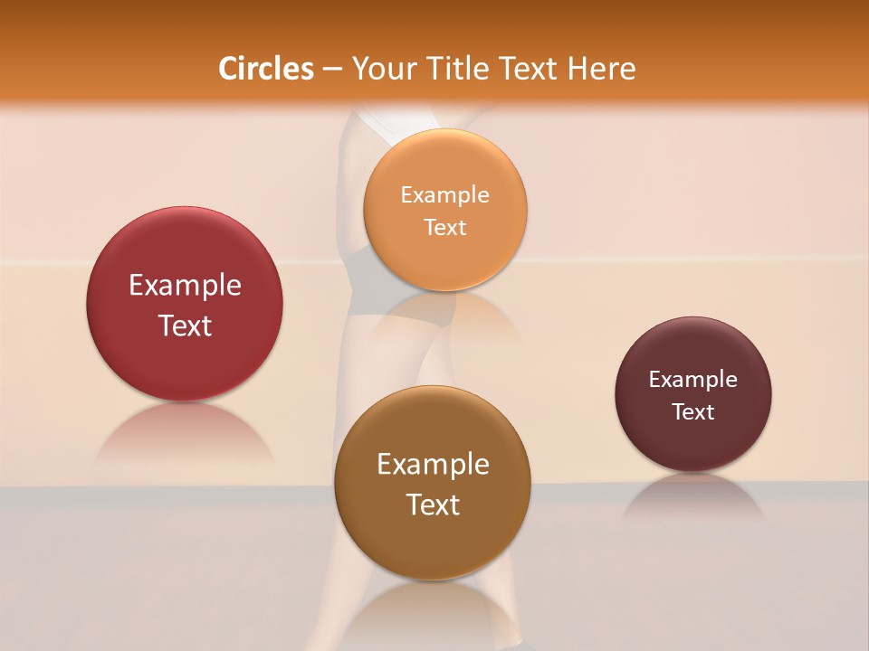 A Woman Is Dancing On A Wooden Floor PowerPoint Template