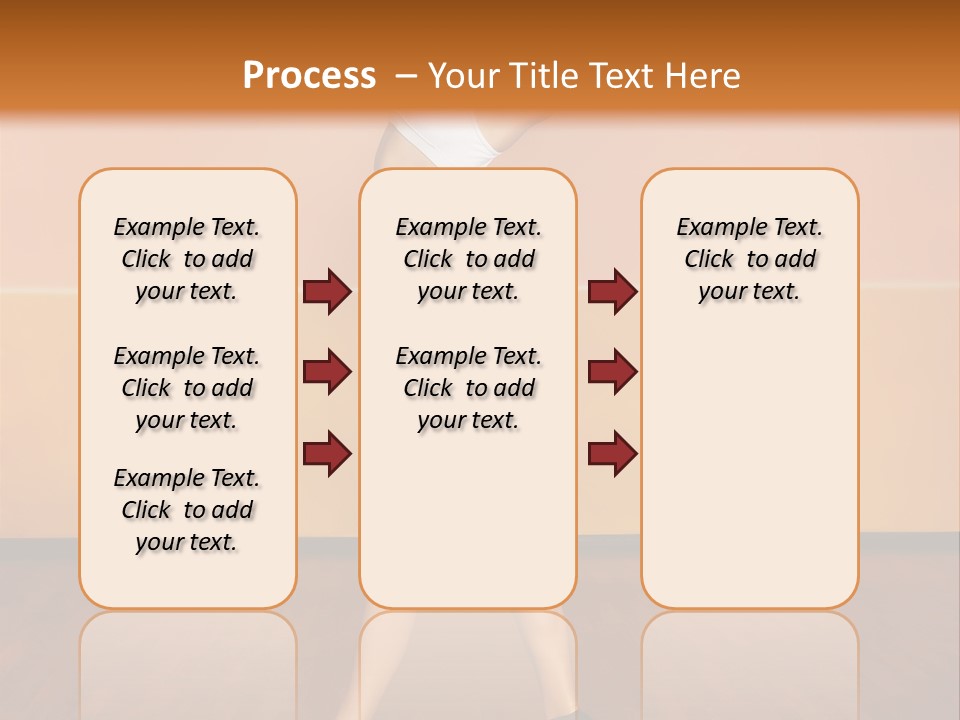 A Woman Is Dancing On A Wooden Floor PowerPoint Template