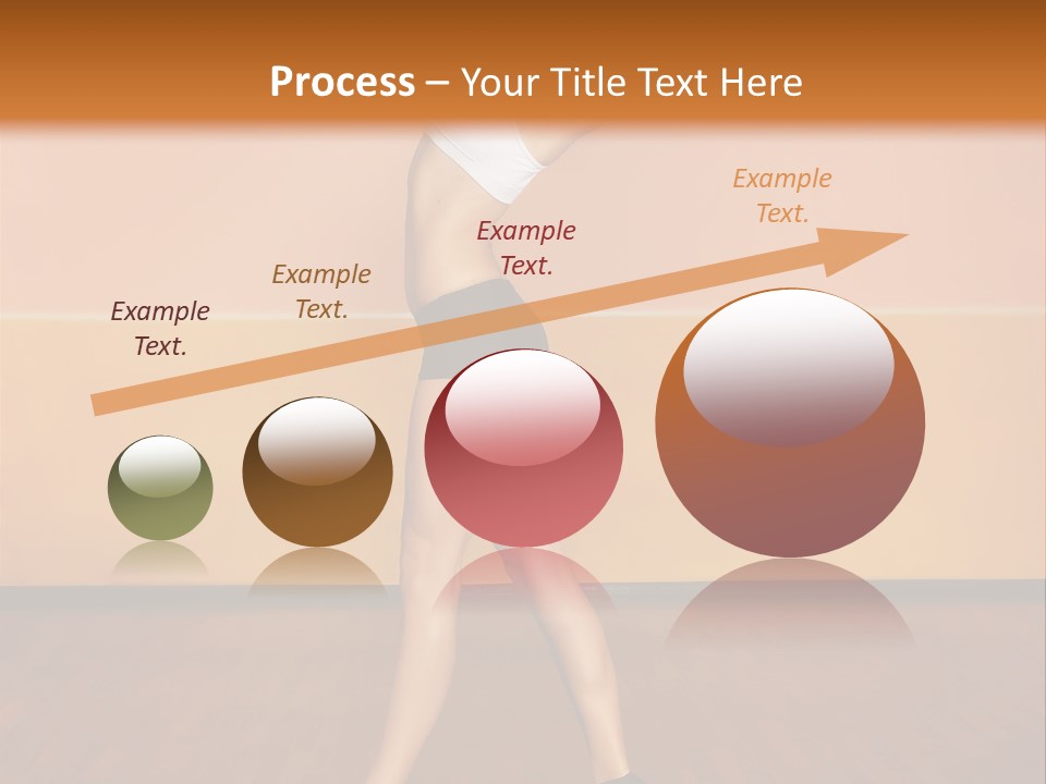 A Woman Is Dancing On A Wooden Floor PowerPoint Template