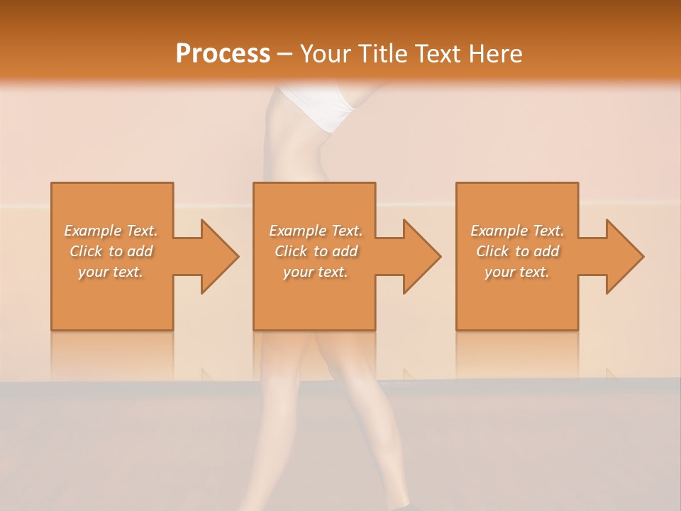 A Woman Is Dancing On A Wooden Floor PowerPoint Template