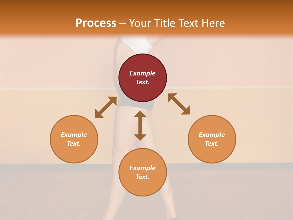 A Woman Is Dancing On A Wooden Floor PowerPoint Template