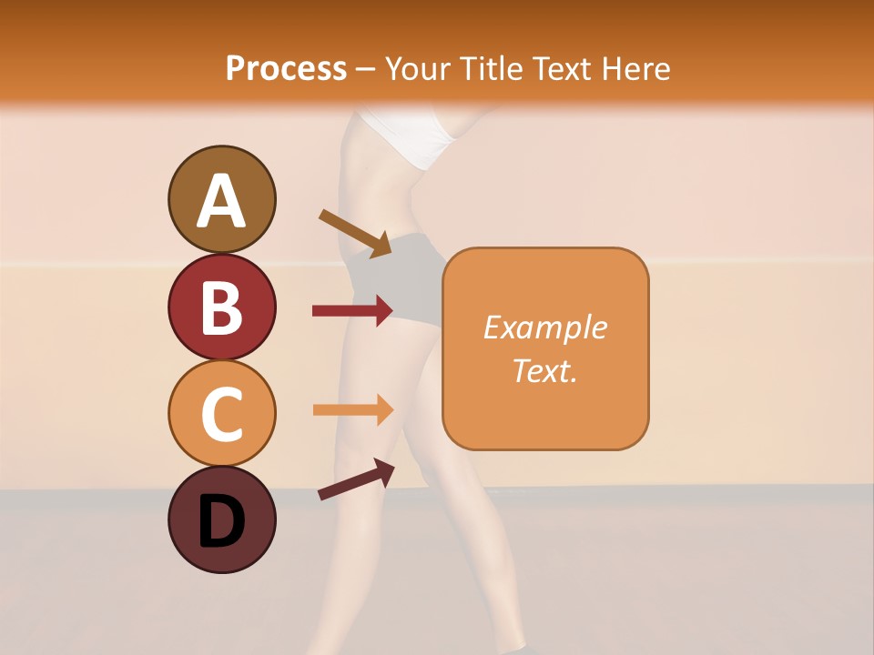 A Woman Is Dancing On A Wooden Floor PowerPoint Template