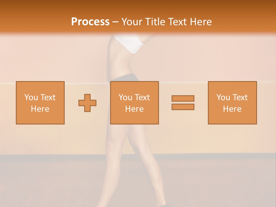 A Woman Is Dancing On A Wooden Floor PowerPoint Template